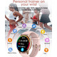 Уцінка Жіночий смарт-годинник TUYOMA Smartwatch з 1,3-дюймовим сенсорним екраном та функцією телефону