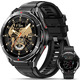 Смарт-годинник OUKITEL BT12 Military Black: AMOLED 1.43", GPS, 5ATM, Компас, Альтиметр — Тактичний годинник з функцією дзвінків