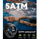 Смарт-годинник OUKITEL BT12 Military Black: AMOLED 1.43", GPS, 5ATM, Компас, Альтиметр — Тактичний годинник з функцією дзвінків