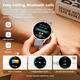 Смарт-годинник Hwagol 1.39" HD: Дзвінки Bluetooth, 140+ спорт-режимів, Моніторинг здоров'я та Жіночий календар, IP68