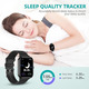 Розумний смарт-годинник 44 мм Fitness Tracker F2S AIX з тонометром, термометром та вологозахистом 5 АТМ, чорний
