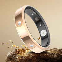 Уцінка: Розумне кільце Smart Ring CNBR Black — Вітринний зразок, Моніторинг пульсу та сну, IP68, iOS/Android розмір 7