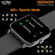Розумний годинник GIZMORE GizFit 910 Ultra BT для дзвінків із 1,69-дюймовим HD-дисплеєм | Розділений екран, спортивний режим 60+ (