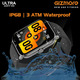 Розумний годинник GIZMORE GizFit 910 Ultra BT для дзвінків із 1,69-дюймовим HD-дисплеєм | Розділений екран, спортивний режим 60+ (