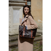 Шкіряна Коричнева Жіноча Сумка AGITO M