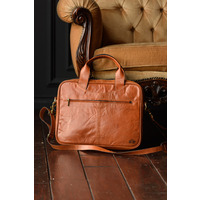 Шкіряна Руда Унісекс Сумка DICIO C