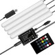 LED підсвітка для автомобіля RGB LED USB 5V із пультом Інтер'єр автомобіля 72 LED Light Bar Strip