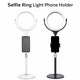 Лампа кільцева комплект LED 26 cm Veron F-537A 10" 64 pcs light 3300K - 6000К + holder + remote + tripod stand — White