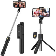 Монопод Gritin Selfie Stick, штатив для селфі з Bluetooth-підставкою 4 в 1, висувна та портативна селфі-палиця