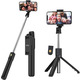 Монопод Gritin Selfie Stick, штатив для селфі з Bluetooth-підставкою 4 в 1, висувна та портативна селфі-палиця