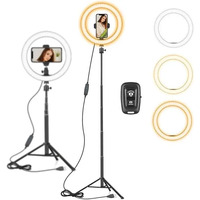 Кільцева лампа Aixpi 25см та Штативом 150см LED Ring Light L218 Лампа кільцева з пультом дистанційного керування