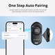 Bluetooth-пульт для селфі ATUMTEK (Набір 2 шт.) Бездротова кнопка затвора камери для iPhone та Android Чорний