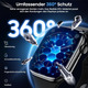 Захисна плівка UniqueMe для Apple Watch 40/41 мм HD TPU комплект 4 шт. гідрогелева плівка екрана iWatch SE/9/8/7/6/5/4