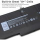 Акумулятор для ноутбука Dell Latitude 7480, 7490, 7280, 7390 батарея F3YGT KG7VF 7.6V 60Wh 5200mAh KXRSII