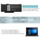 Акумуляторна батарея K KYUER 6MT4T для Dell Latitude E5470 E5570 E5270 Precision 3510 7.6V 62Wh літій-іонна чорна