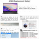 Акумуляторна батарея K KYUER A1496 A1405 A1377 для Apple MacBook Air 13" A1466 A1369 (2010-2017) 7200 мАг 7.6V 55Вт·год