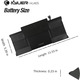 Акумуляторна батарея K KYUER A1496 A1405 A1377 для Apple MacBook Air 13" A1466 A1369 (2010-2017) 7200 мАг 7.6V 55Вт·год
