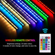 Акваріумна LED лампа GOESWELL 52 см: RGB підсвітка IP68 з ефектом бульбашок, пультом ДК та 16 кольорами