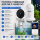 Розумна автоматична годівниця для риб Wolmds з 2.5K HD камерою та Wi-Fi: Візуальний контроль і годування через додаток, 230 мл