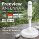 Кімнатна телевізійна антена August DTA240W Freeview - портативна HD-антена з високим коефіцієнтом посилення