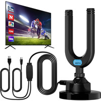 Телевізійна антена Diswee SY-160T-U Smart TV з підсилювачем сигналу 4K 1080P для Smart TV з підсилювачем сигналу, зовнішня антена