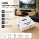 HDMI аудіоекстрактор RGBS HDMI to HDMI + 3.5 мм + RCA, 1080P, HDMI 1.3, аудіоконвертер для TV, PS3, Xbox, DVD, проєктора