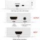 HDMI аудіоекстрактор RGBS HDMI to HDMI + 3.5 мм + RCA, 1080P, HDMI 1.3, аудіоконвертер для TV, PS3, Xbox, DVD, проєктора