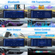 Портативна мультимедійна система Rimoody 10.26" 4K Dash Cam: бездротовий CarPlay, Android Auto, Bluetooth, GPS, FM, AUX