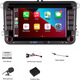 Мультимедійна автомагнітола для VW Golf, Passat, Tiguan: 7" екран, бездротовий CarPlay та Android Auto, Bluetooth, DSP