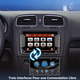 Мультимедійна автомагнітола для VW Golf, Passat, Tiguan: 7" екран, бездротовий CarPlay та Android Auto, Bluetooth, DSP