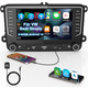 Автомагнітола Android 14 для VW Golf Passat Polo Seat Skoda 7" 2/64GB: Wireless Carplay, Android Auto, DAB+, Navi