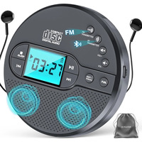 Портативний перезаряджуваний CD-плеєр Bluetooth Портативний CD-програвач ємністю 2000 мАг