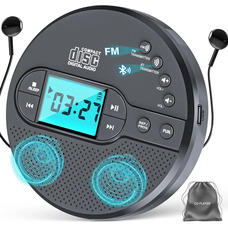 Портативний перезаряджуваний CD-плеєр Bluetooth Портативний CD-програвач ємністю 2000 мАг
