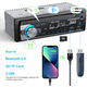 Автомагнітола R-1901 MP3-плеєр FM-радіо USB mini SD з входом AUX Автомобільна стереосистема з RDS та Bluetooth 5.0, CENXINY