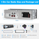 Автомагнітола R-1901 MP3-плеєр FM-радіо USB mini SD з входом AUX Автомобільна стереосистема з RDS та Bluetooth 5.0, CENXINY