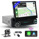 Універсальна Автомагнітола MP5 CarPlay Android з GPS модулем 1 Din з виїзним екраном 7" USB, TF, Bluetooth, GPS, навігацією, FM