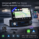 Універсальна Автомагнітола MP5 CarPlay Android з GPS модулем 1 Din з виїзним екраном 7" USB, TF, Bluetooth, GPS, навігацією, FM