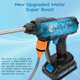 Акумуляторна мийка високого тиску Hydroblast 21V, 2 батареї, насадка 6-в-1, піноутворювач, шланг 5м