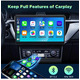 Бездротовий адаптер CarPlay та Android Auto LAMTTO RC22: Wi-Fi 5.8GHz, Plug & Play, Автопідключення, для 99% авто (Black)