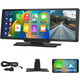 УЦІНКА Портативна мультимедійна система Podofo 10.26" IPS — Бездротовий Apple CarPlay та Android Auto, Bluetooth, FM, AUX, 7-32V