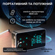 Автокомпресор портативний потужний акумуляторний, тиск до 10 атмосфер, 16л/хв, SUITU, чорний
