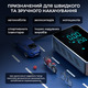 Автокомпресор портативний потужний акумуляторний, тиск до 10 атмосфер, 16л/хв, SUITU, чорний