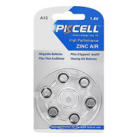 Повітряно-цинкова батарейка Pkcell 1.4V ZA10 6 шт. у блістері Для слухових апаратів magic