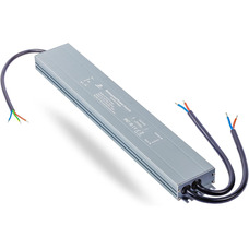 DUSKTEC Тонкий світлодіодний трансформатор 12V 300W, IP67 LED драйвер 25A Блок живлення, AC 240V до 12V DC Водонепроникний адаптер