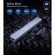 DUSKTEC Тонкий світлодіодний трансформатор 12V 300W, IP67 LED драйвер 25A Блок живлення, AC 240V до 12V DC Водонепроникний адаптер