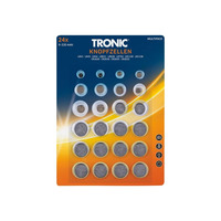 Набір батарейок TRONIC 24 шт, 12 типів LR41/ LR43/LR44/AG1/AG4/AG5/AG8/AG10 /CR1620/CR2016/CR2025/CR2032