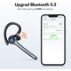 Бездротова гарнітура Hoxe Bluetooth V5.3, 100H Talk Handsfree з подвійним шумопоглинанням ENC та вимкненням мікрофона