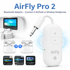 AirFly Pro 2 – Bluetooth-адаптер, підключення 2 AirPods або бездротових навушників – 3,5-мм AUX Bluetooth-передавач і приймач