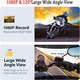 Мотогарнітура з камерою 1080P HD Q28-2X Bluetooth інтерком до 1000м для шолома водонепроникна IPX6 + карта 32 ГБ