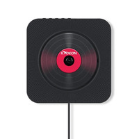 Портативний настільний CD-програвач KC-909 з Bluetooth із вбудованими Hi-Fi динаміками, пультом дистанційного керування (чорний)